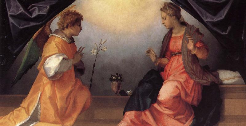 Andrea del Sarto Reported good news oil painting image